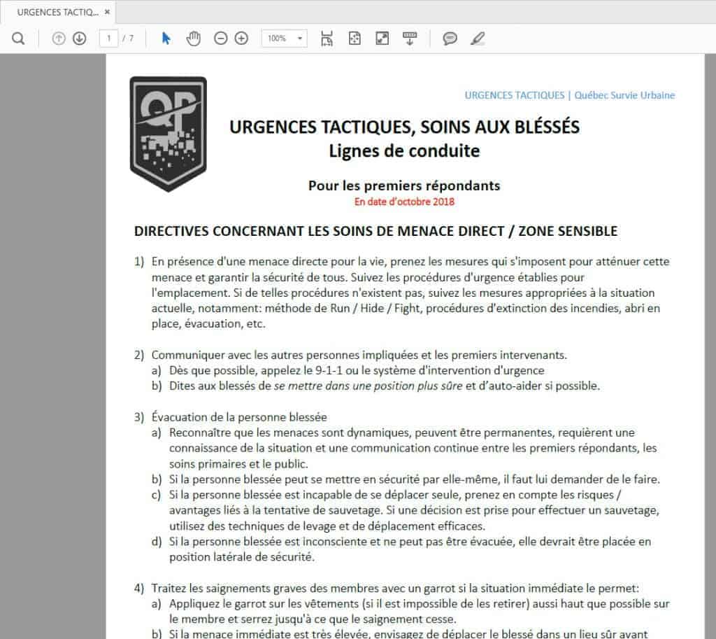 2018 10 31 12 11 56 1024x913 | Québec Preppers Schéma des directives TECC priorités d'intervention lors d'un incident de masse