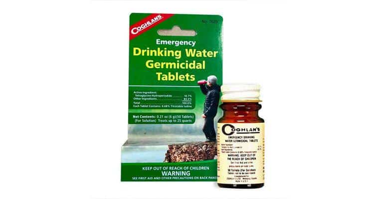 Comprimé Germicidal | Québec Preppers Comprimés de purification d'eau germicidaux