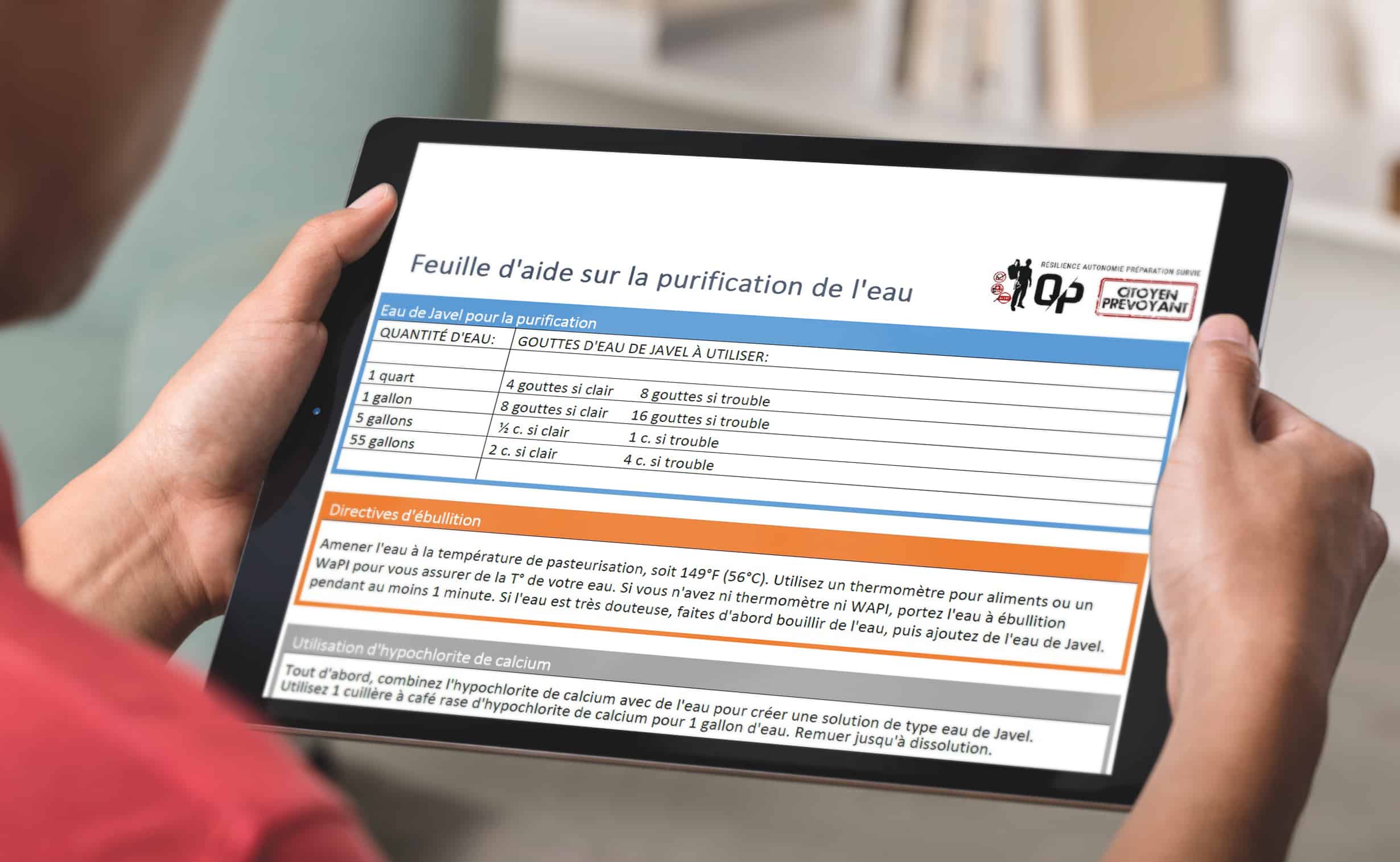 Guide pratique purification de l'eau